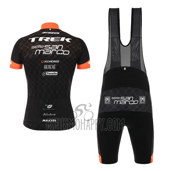 Trek Cycling Jersey Bib Short 2017 Short Sleeve Black